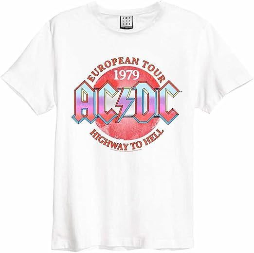 AC/DC - Vintage 79 Amplified Vintage White Small - T Shirt