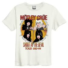 Motley Crue - Shout At The Devil Amplified Vintage White Large - T Shirt