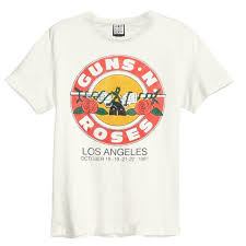 Guns 'N' Roses - Vintage Bullet Amplified Vintage White Small - T Shirt